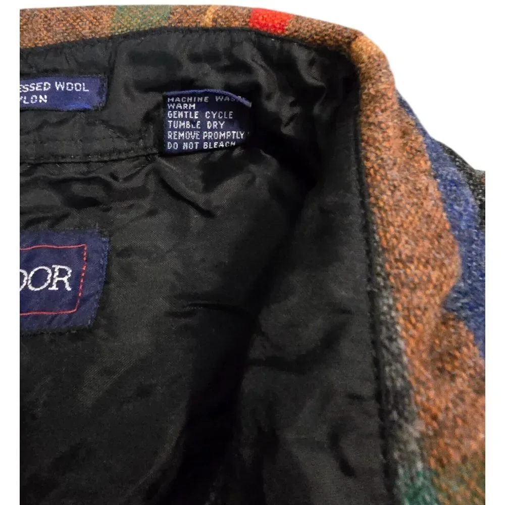 Ballymoor Vintage Plaid Flannel Shirt 70's 80's Rockabilly Surf Wool Outdoors - Picture 4 of 6